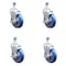 Service Caster 5 Inch SS Blue Polyurethane Wheel Swivel 1/2 Inch Threaded Stem Caster Set Brake SCC-SSTS20S514-PPUB-BLU-TLB-121315-4 - alternate 1